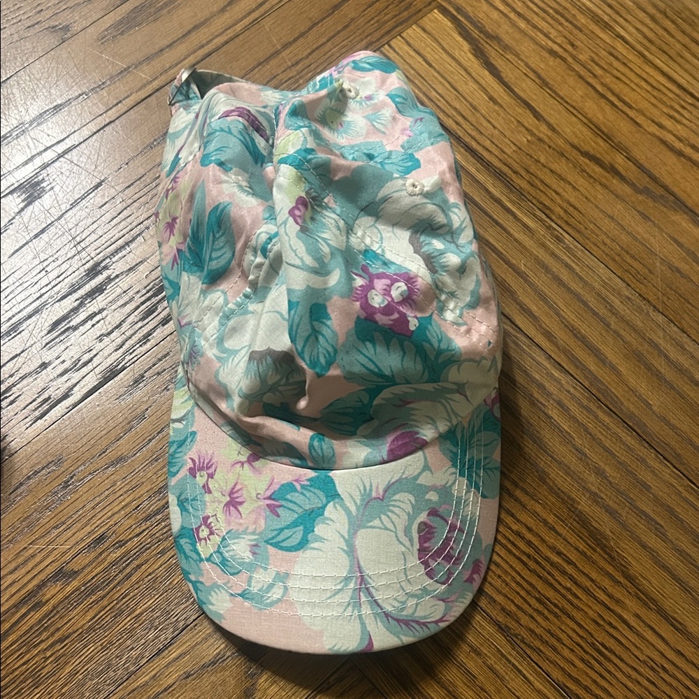 Zimmermann Floral Cap in Pink and Teal